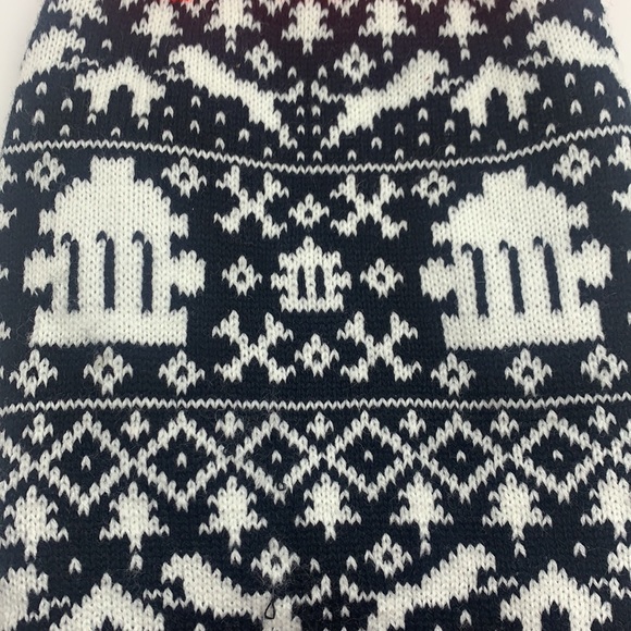 Red, Black, & White dog Sweater size Medium - Picture 4 of 9